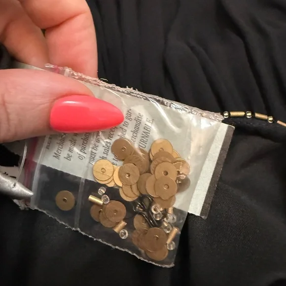 Vintage Cache Black Halter Dress with Gold Details - size 6 - NWT - Picture 9 of 15